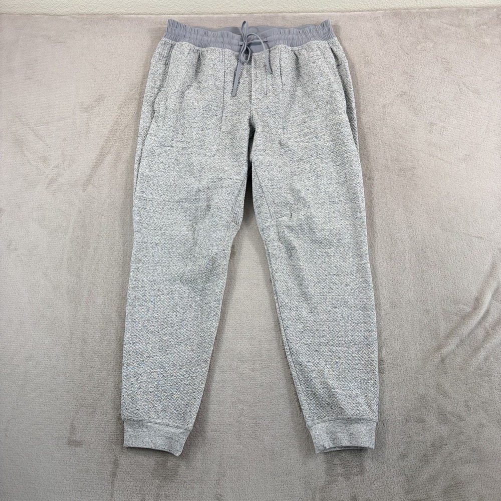 Lululemon At Ease Textured Joggers in Grey Men XL Slim Tapered Fit NWOT $128